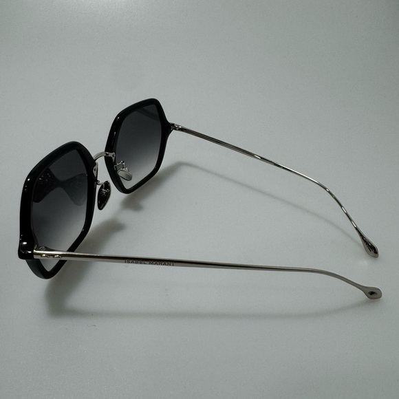 Isabel Marant 55MM Square Sunglasses Silver Black - Picture 3 of 7